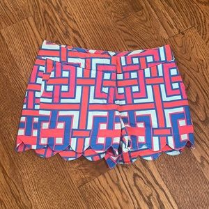 CROWN & Ivy pink and blue shorts.  Size 2P